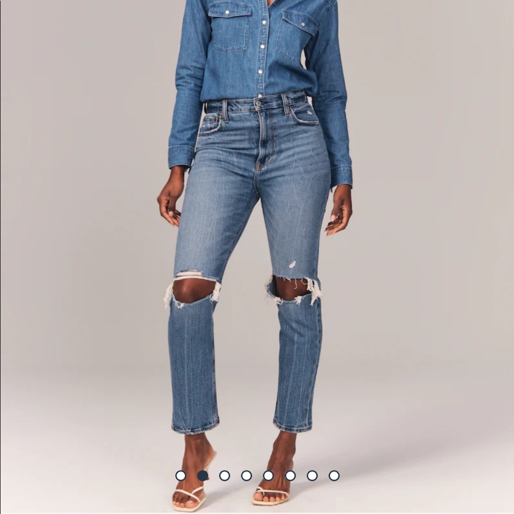 NWT! -Abercrombie & Fitch curve love ankle straight ultra high rise -30